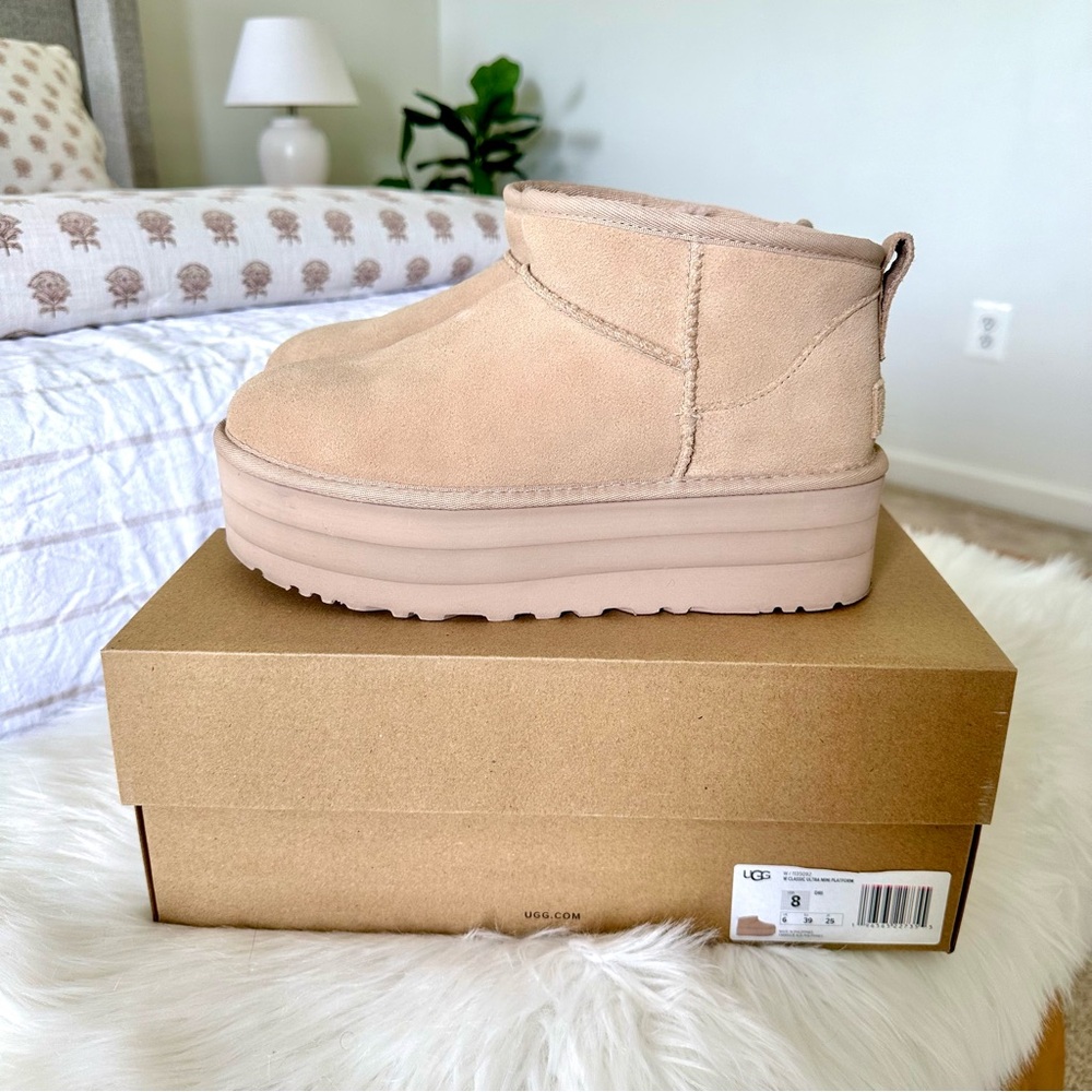 🐻 UGG 🐻 Classic Ultra Mini Platform DRIFTWOOD US 8